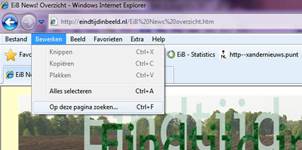 Wilt u een artikelen opzoeken in het nieuwsarchief? Klikt u dan op het bovenstaande plaatje. In het nieuwsoverzicht vindt u alle inhoudsopgaven van alle nieuwsbrieven.